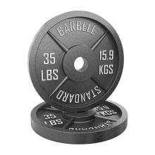 Wholesale Customized Casting Iron 2.5lb 5lb 10 lbs 25lb 35lb 45 lb Training Lifting Weightlifting Weight Bumper Plates